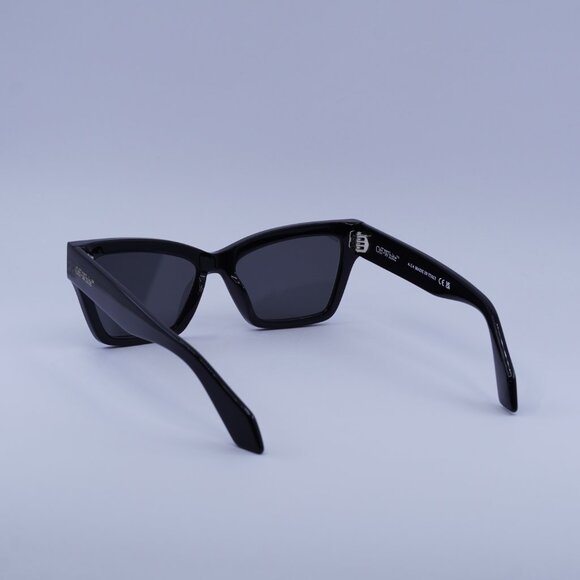 Off-White OERI110 CINCINNATI 1307 Sunglasses Black Cat Eye Frame, Grey Lenses main image 10